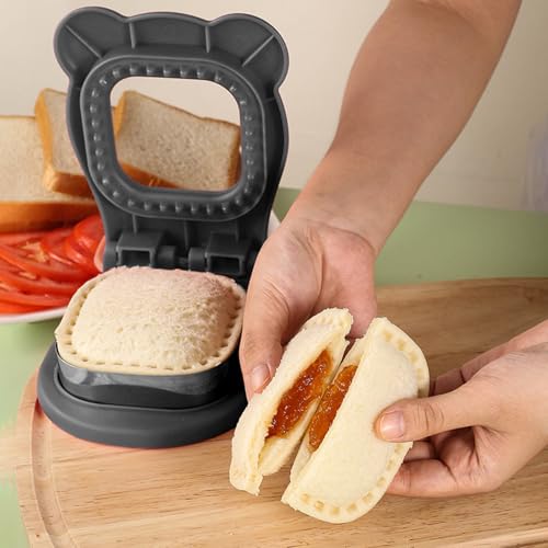 サンドイッチ型 シーラー サンドイッチカッタープレス 四角 時短料理 弁当作り 弁当サンドイッチ手作り パン作り道具 サンドイッチ 食パン 抜き型 調理器具 15.5×12.5cmの詳細・まとめ 画像