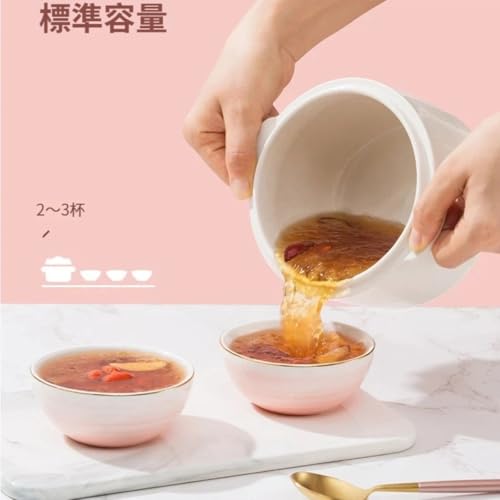 LZGG 電気スロークッカー、全自動、家庭用セラミック多機能二重鍋スープポット、健康維持電気スロークッカー、キャセロール。 (ポット,A)の特徴・詳細 画像