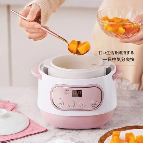 LZGG 電気スロークッカー、全自動、家庭用セラミック多機能二重鍋スープポット、健康維持電気スロークッカー、キャセロール。 (ポット,A)の特徴・詳細 画像