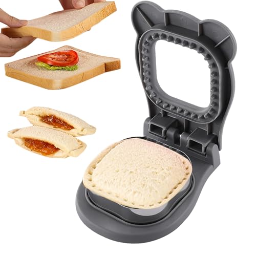 サンドイッチ型 シーラー サンドイッチカッタープレス 四角 時短料理 弁当作り 弁当サンドイッチ手作り パン作り道具 サンドイッチ 食パン 抜き型 調理器具 15.5×12.5cmの特徴・詳細 画像