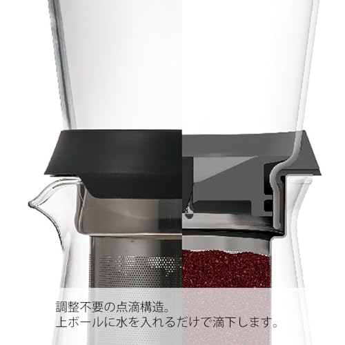 HARIO (ハリオ) ウォータードリッパー ・ スロードリップ ブリュワー 雫 SBS-5B ブラックの詳細・まとめ 画像