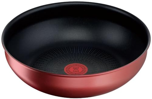 ティファール 取っ手のとれる 炒め鍋 26cm 深型 中華鍋 IH ガス火対応 PFOAなどの有害物質不使用 「インジニオ･ネオ IHルージュ･アンリミテッド ウォックパン」 こびりつきにくさ長持ち レッド L38377の外観・全体像 画像