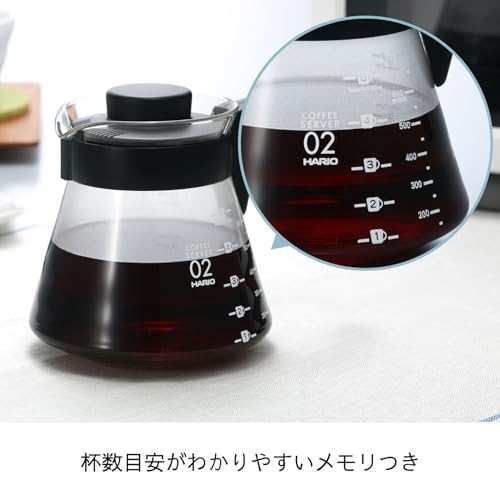 HARIO(ハリオ) V60 コーヒーサーバー 実用容量 700ml ブラック 日本製 VCS-02Bの特徴・詳細 画像