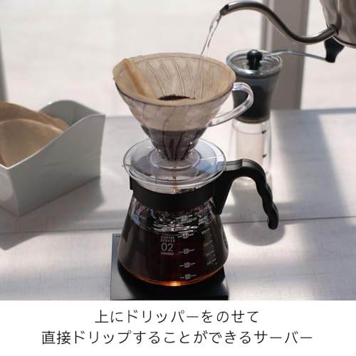 HARIO(ハリオ) V60 コーヒーサーバー 実用容量 700ml ブラック 日本製 VCS-02Bの特徴・詳細 画像