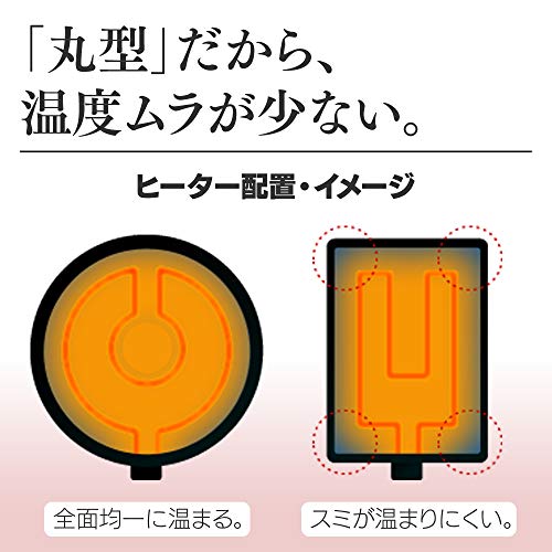 アイリスオーヤマ ホットプレート 温度調節 着脱式 丸型 IHP-C320-Bの特徴・詳細 画像