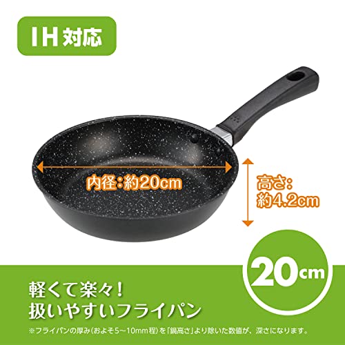 貝印 KAI 軽い 軽量 高熱効率 フライパン 20cm ガス火 IH対応 PFOA PFOS フリー KHS DW5628の詳細・まとめ 画像