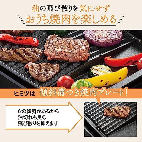 象印マホービン ホットプレート やきやき 3枚タイプ 深型プレート 焼肉プレート たこ焼きプレート ブラック EA-KK30AM-BAの特徴・詳細 画像