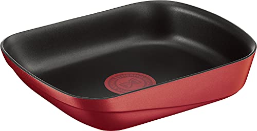 ティファール 取っ手のとれる 玉子焼き器 15×20cm IH ガス火対応 PFOAなどの有害物質不使用 「インジニオ･ネオ IHルージュ･アンリミテッド エッグロースター」 こびりつきにくさ長持ち レッド L85918の外観・全体像 画像