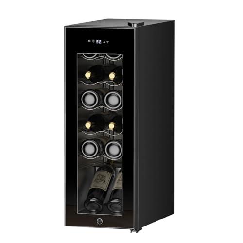 ワインセラー 12本収納 ワインクーラー 缶ビール 日本酒セラー コンプレッサー式 恒温保湿 40L容量 赤ワイン/白ワイン/ロゼ/日本酒/シャンパン保管の外観・全体像 画像