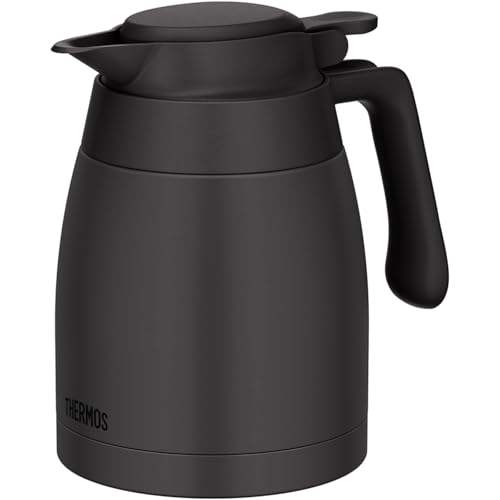 【食洗機対応モデル】 サーモス ステンレスポット 1.0L ダークグレー 保温ポット 卓上ポット 保温保冷 広口設計 TTG-1000 DGYの外観・全体像 画像