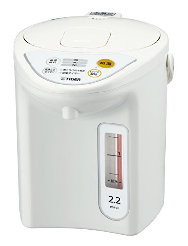 タイガー 魔法瓶 マイコン 電気 ポット 2.2L ホワイト PDR-G221-W Tigerの外観・全体像 画像