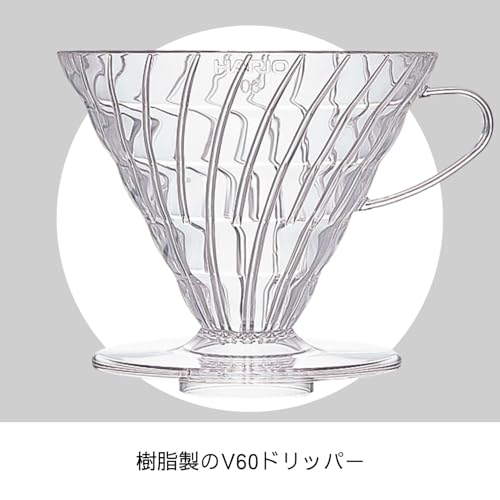 HARIO(ハリオ) V60 透過ドリッパー 03 クリア 1~6杯用 コーヒー ハンドドリップ 日本製 VDR-03-Tの特徴・詳細 画像
