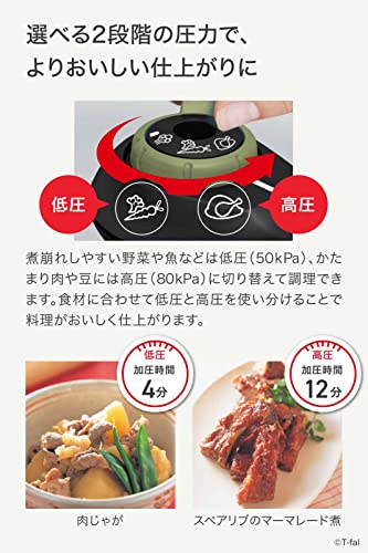 ティファール 圧力鍋 6.2L IH対応 4~6人用 片手鍋 セキュア トレンディ 10年保証 P2580704の特徴・詳細 画像