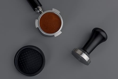 La mellow(ラ・メロウ) エスプレッソコーヒータンパー51/53/58mm コーヒー用タンパー エスプレッソマシーン (51mm ステンレス+アルミハンドル) タンパーマット付きの特徴・詳細 画像