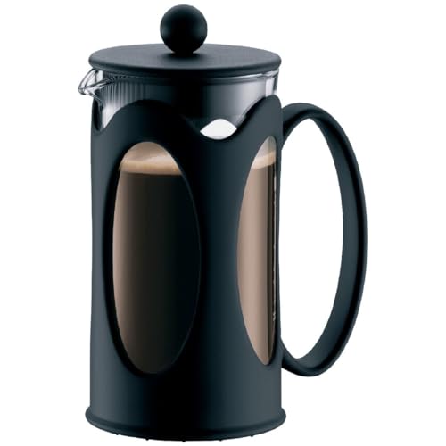 BODUM ボダム コーヒーメーカー コーヒープレス KENYA ケニア フレンチプレス コーヒーメーカー 350ml ブラック ステンレスフィルター ガラスビーカー 浸漬式 コーヒー 【正規品】 10682-01の特徴・詳細 画像