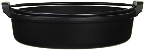 岩鋳 Iwachu すき焼き鍋 南部ツル付20 黒焼付 内径20cm IH対応 南部鉄器 20037の詳細・まとめ 画像
