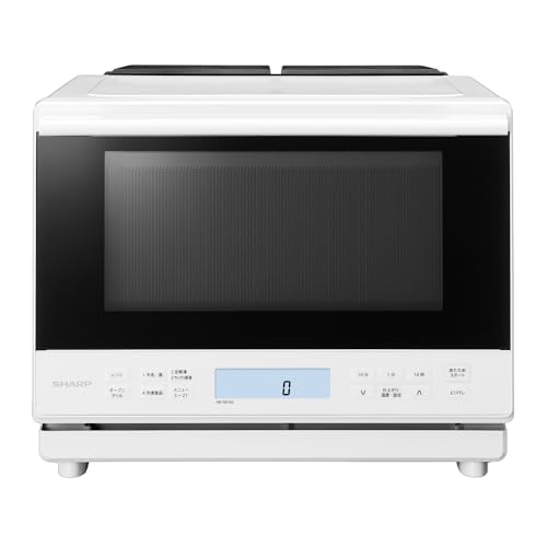 シャープ 過熱水蒸気 オーブンレンジ RE-SS10Z-W ホワイト 30L 2段 調理 コンベクション 250℃ 連続加熱 簡単お手入れ ホワイトバックライト液晶 らくチン！（絶対湿度）センサー 時短料理 ファミリー 大型レンジ 大容量の外観・全体像 画像