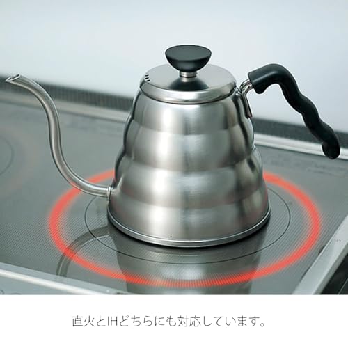 HARIO(ハリオ) V60 ドリップケトル・ヴォーノ 実用容量800mL 直火/IH対応 ヘアラインシルバー 日本製 プレゼント ギフト 贈り物 VKBR-120-HSVの特徴・詳細 画像