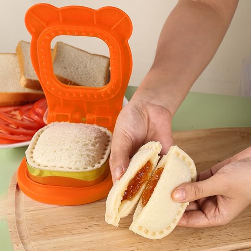 サンドイッチ型 シーラー サンドイッチカッタープレス 四角 時短料理 弁当作り 弁当サンドイッチ手作り パン作り道具 サンドイッチ 食パン 抜き型 調理器具 15.5×12.5cmの詳細・まとめ 画像