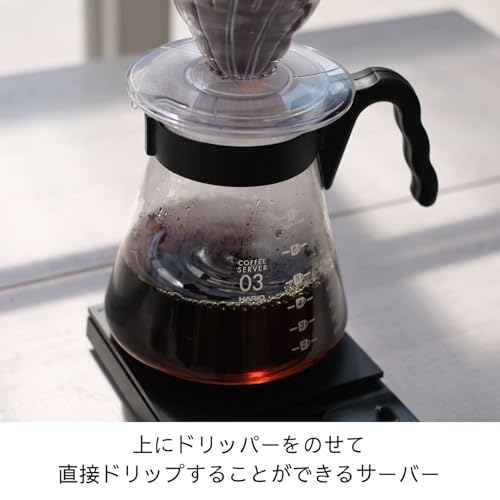 HARIO(ハリオ) V60コーヒーサーバー 実用容量1000ml ブラック 日本製 VCS-03Bの特徴・詳細 画像