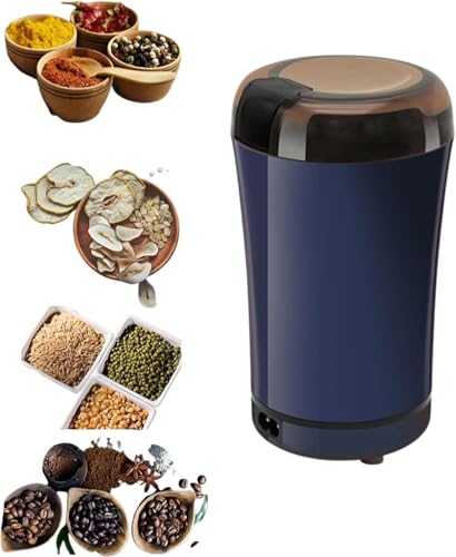 [Luvian]電動コーヒーミル グラインダー 粉砕機 食品製粉機 粉ひき器 調味料挽き 小型ミルサー【150W 304 ステンレス刃】USB 充電式 高速研削 一台多役 コーヒー豆 茶葉 香辛料 胡椒に対応 丸ごと水洗い可 お手入れ簡単 家庭用の外観・全体像 画像