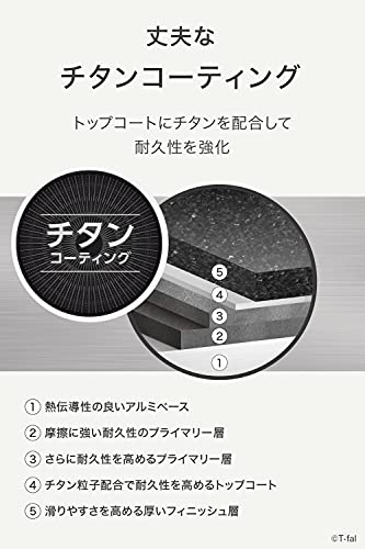 【オンライン限定】 ティファール フライパン 26cm ガス火専用 PFOAなどの有害物質不使用 こびりつきにくさ長持ち 「ハニーゴールド フライパン」 B58605の特徴・詳細 画像