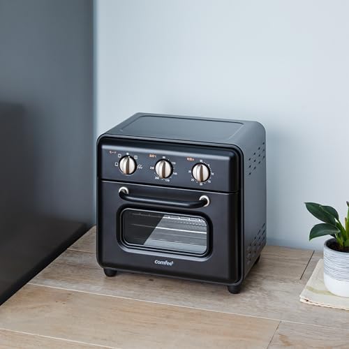 Comfee ' コンベクションオーブントースター 10L トースト2枚焼 4種類の加熱モード、3か所のトレイ設置 上下5本ヒーターの切替・ファンの強弱調整により、600Ｗから1200Ｗの出力(80~230℃の温度) CF-DE109-BKの詳細・まとめ 画像