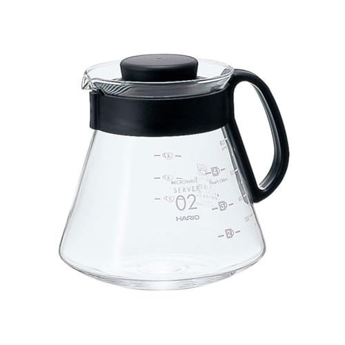 HARIO (ハリオ) V60 レンジサーバー 600ml 2~5杯用 ブラック コーヒーサーバー 耐熱ガラス 日本製 XVD-60Bの外観・全体像 画像