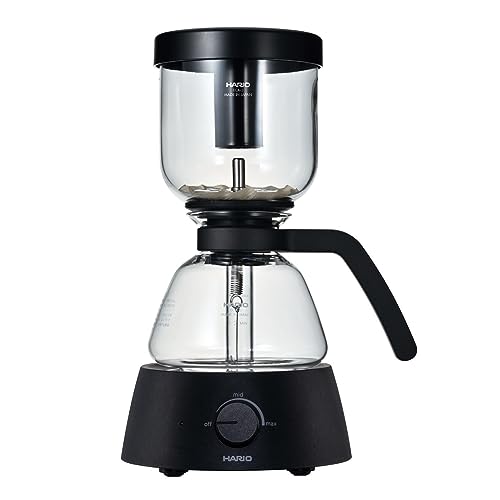 HARIO(ハリオ) Electric Coffee Syphon 3杯用 実用容量360mL ブラック 電気式 サイフォン コンパクト HARIO Glass ECA-3-Bの外観・全体像 画像