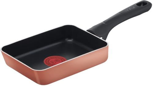 【オンライン限定】 ティファール 玉子焼き器 12×18cm ガス火専用 PFOAなどの有害物質不使用 こびりつきにくさ長持ち 「ハニーゴールド エッグロースター」 B58618の外観・全体像 画像