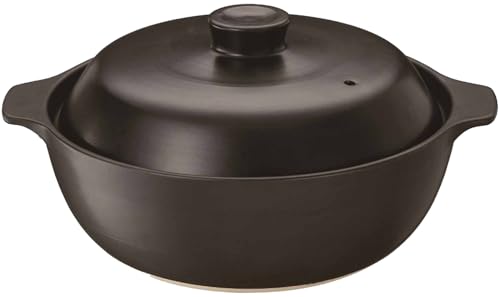 イシガキ IH & 直火 対応 吹きこぼれにくい 土鍋 モダン 6号(1～2人用) 4375の外観・全体像 画像