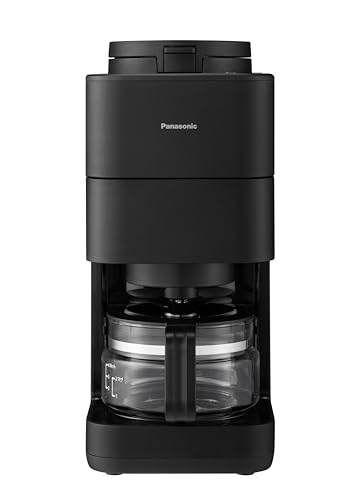 パナソニック コーヒーメーカー 全自動 ミル付き 沸騰循環 デカフェ豆コース搭載 ブラック NC-A58-Kの詳細・まとめ 画像