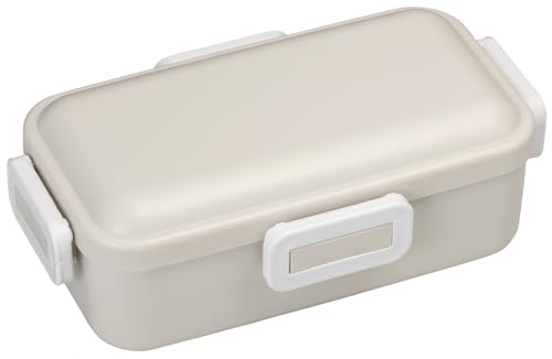 スケーター(Skater) 弁当箱 530ml 1段 女性 日本製 汁漏れしにくい4点ロック ランチボックス 食洗機対応 レンジ対応 くすみグレー PFLB6AG-Aの外観・全体像 画像