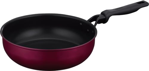 サーモス デュラブルシリーズ 炒め鍋 26cm レッド ガス火・IH対応 焦げつきにくい 耐久性コーティング PFOA PFOS不使用 握りやすいハンドル設計 KFM-026D Rの外観・全体像 画像