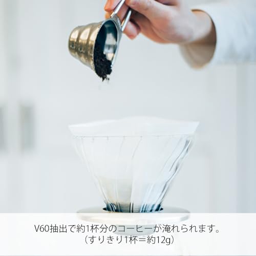 HARIO(ハリオ) V60 計量スプーン シルバー コーヒー粉すりきり12g ステンレス コーヒー メジャー 日本製 M-12SVの特徴・詳細 画像