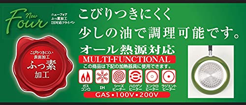 パール金属 ワコートレーディング 両手鍋 20cm ガラス蓋付 ふっ素加工 IH対応 グリーン ニューフォア HB-8598の特徴・詳細 画像