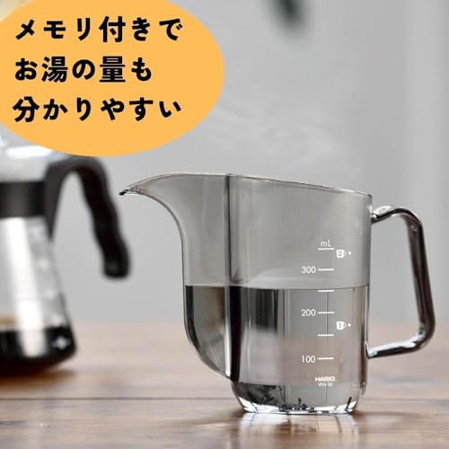 HARIO(ハリオ) V60ドリップケトル・エアー 実用容量350ml 透明ブラック 計量 ポット 日本製 VKA-35-TBの詳細・まとめ 画像