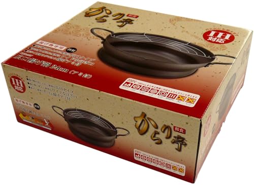 タマハシ(Tamahashi) からり亭 油切りができる 天ぷら鍋 28cm IH ガス火対応 アミ付き 広口タイプ 軽量タイプ アミ付き 日本製 揚げ物 天ぷら 注ぎ口付き 鉄製 KRR-28Wの詳細・まとめ 画像