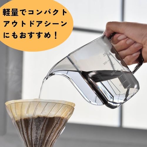 HARIO(ハリオ) V60ドリップケトル・エアー 実用容量350ml 透明ブラック 計量 ポット 日本製 VKA-35-TBの特徴・詳細 画像