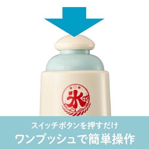 【2024モデル】 ドウシシャ 電動かき氷器 バラ氷対応 氷の細かさ2段階調節機能 コンパクト収納 ふた付製氷カップ2個付き(Sサイズ) アイスグリーンの特徴・詳細 画像