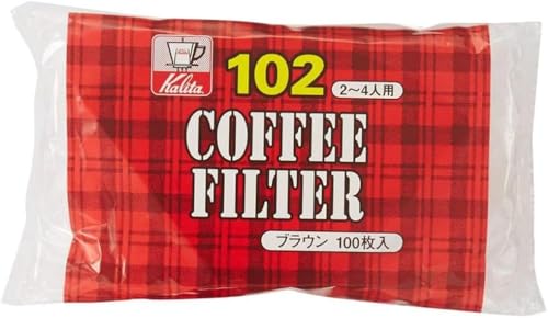カリタ Kalita うまみを引き出す コーヒー ペーパー フィルター 台形 2~4人用 NK102濾紙 100枚 ブラウン #13125 おしゃれ キャンプ アウトドア 喫茶店 アンティーク 結婚 祝い プレゼント 誕生日 女性 男性 還暦 退職 記念日 ギフト 贈り物 還暦 敬老の外観・全体像 画像