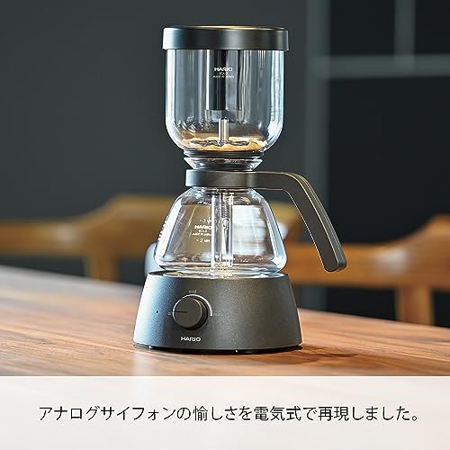 HARIO(ハリオ) Electric Coffee Syphon 3杯用 実用容量360mL ブラック 電気式 サイフォン コンパクト HARIO Glass ECA-3-Bの詳細・まとめ 画像