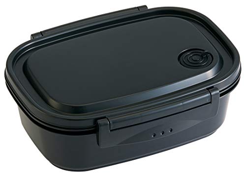 スケーター(Skater) ラク軽 軽い 弁当箱 L レンジ対応 720ml ブラック シール容器 保存容器 黒 XPM5の外観・全体像 画像