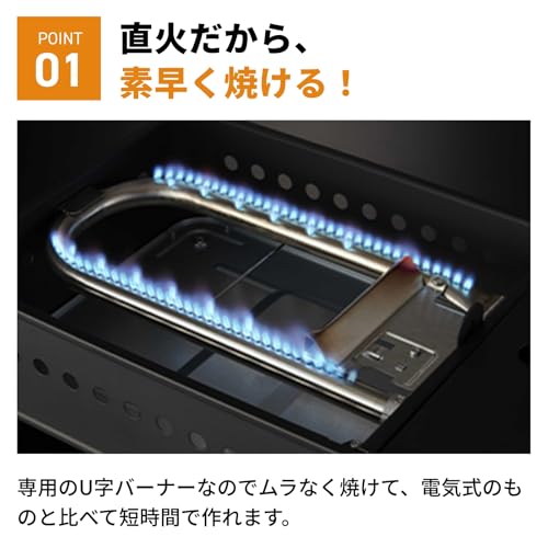 Iwatani イワタニ 岩谷 カセットガス たこ焼器 スーパー炎たこII えんたこ マットブラック 日本製 CB-ETK-2の特徴・詳細 画像