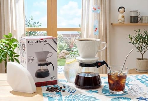 カリタ Kalita 雑味が出る前においしさだけを引き出す速い抽出速度の3つ穴 コーヒー ドリップセット ドリッパーセット 保温性が高い 陶器 2~4人用 102-ロトセットN 陶器 ドリップセット ドリップ 器具 #35163 二人用 四人用 2杯用 4杯用 おしゃれ キャンプ アウトドア 喫茶店 アンティーク 結婚 祝い プレゼント 誕生日 女性 男性 還暦 退職 記念日 贈り物 還暦 敬老の詳細・まとめ 画像