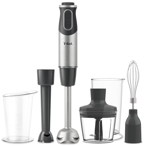 ティファール ハンドブレンダー ミキサー 電動泡立て器 離乳食づくり 1台6役 つぶす・混ぜる・切る・刻む・泡立て 「ハンドブレンダー べビーマルチ」 レシピブック付き HB65H8JPAの外観・全体像 画像