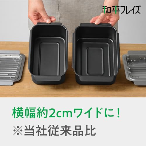 和平フレイズ アミ 温度計付 ワイド 揚げ鍋 20×14cm IH対応 ガス 天ぷら鍋 お弁当 少量 四角い ポコフリット RB-2927の特徴・詳細 画像