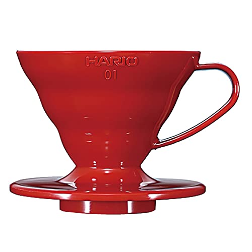 HARIO (ハリオ) V60 透過 コーヒードリッパー 01 レッド コーヒードリップ 1~2杯用 VDR-01-Rの外観・全体像 画像