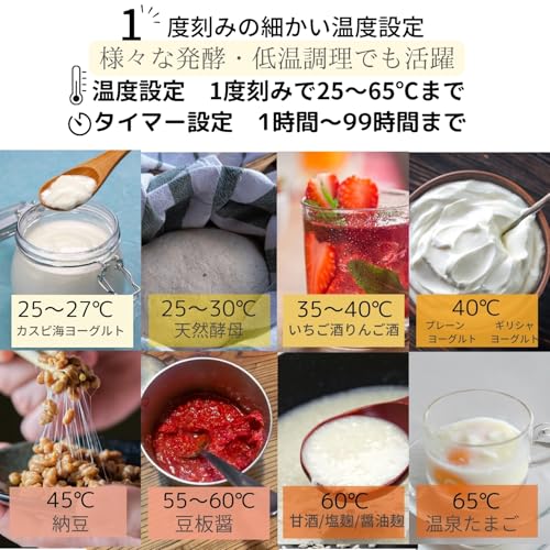 DANKE 発酵ヨーグルトメーカー 甘酒メーカー DK-YGM01の特徴・詳細 画像