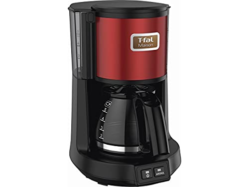 ティファール ドリップコーヒーマシン 「コーヒーメーカー メゾン」ワインレッド 0.6L CM4905JPの外観・全体像 画像